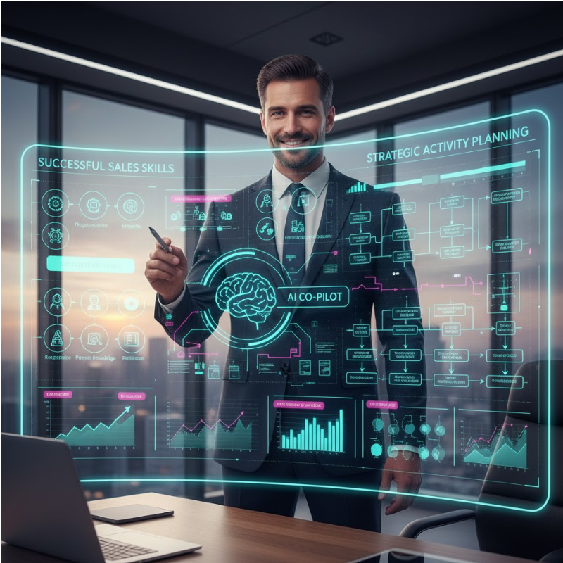 Le competenze del commerciale di successo e la pianificazione strategica delle sue attività con il supporto dell’intelligenza artificiale