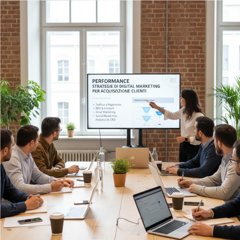 Performance strategie di digital marketing per acquisizione clienti
